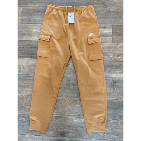 Nike Club Fleece Cargo Men's L Tall Brown Sweatpants CD3129-224 Pants